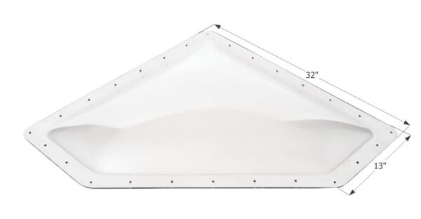 Icon Clear Neo-Angle RV Skylight, 28x10 Opening