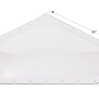 Icon Clear Neo-Angle RV Skylight, 30x13 Opening