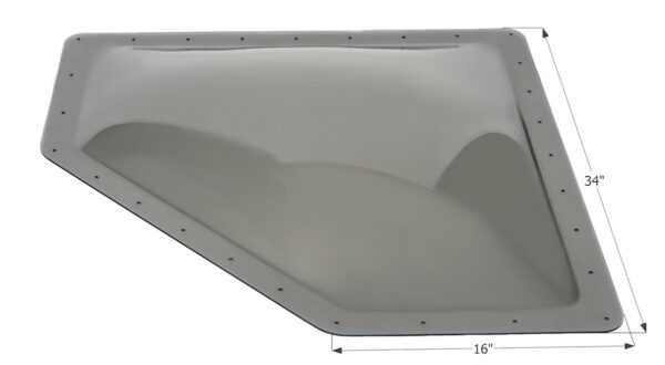 Icon Smoke Neo-Angle RV Skylight, 30x13 Opening