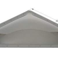 Icon Smoke Neo-Angle RV Skylight, 28x10 Opening