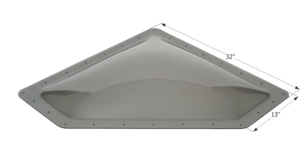 Icon Smoke Neo-Angle RV Skylight, 28x10 Opening