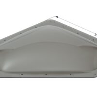 Icon Smoke Neo-Angle RV Skylight, 20x8 Opening