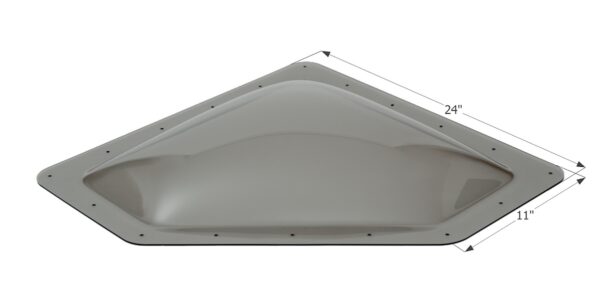Icon Smoke Neo-Angle RV Skylight, 20x8 Opening