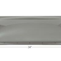 Icon Smoke Rectangular RV Skylight, 30x14 Opening