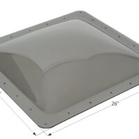 Icon Square Skylight, 22 x 22 in., Smoke