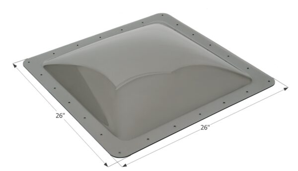Icon Square Skylight, 22 x 22 in., Smoke