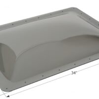 Icon Rectangular Skylight, 30 x 22 in., Smoke