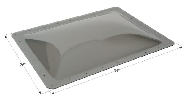Icon Rectangular Skylight, 30 x 22 in., Smoke