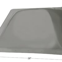 Icon Smoke Square Skylight, 24x24 in. Opening, 5 in. Tall