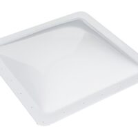 Icon White Square Skylight, 22x22 in. Opening, 4 in. Tall