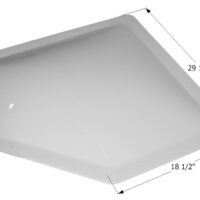 Icon RV Skylight Dome 25-1/4x14-1/2 Inch Neo-Angle, White, 4 Inch