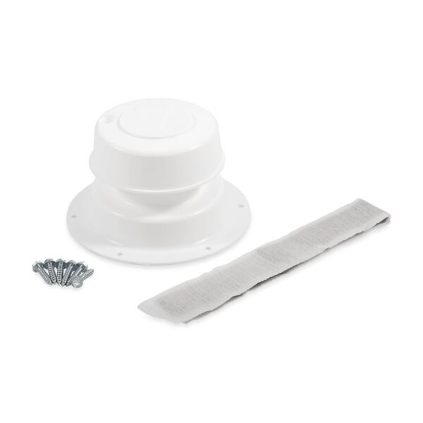 Camco Sewer Vent 1 to 2-3/8 Inch Pipe, Polar White Complete Kit