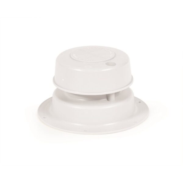 Camco Sewer Vent 1 to 2-3/8 Inch Pipe, Polar White Body and Cap