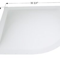 Icon White Neo-Angle RV Skylight, 26x26 inch Opening