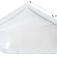 Icon RV Skylight White Neo-Angle 14x14 Opening, 4-inch Dome