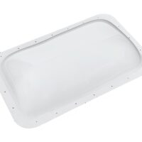 Icon RV Skylight White Rectangular 24x15.75 Opening, 5.5-inch Dome