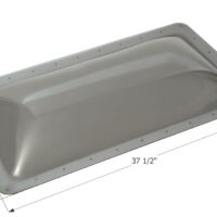 Icon RV Skylight Smoke Rectangular 33.5x17.5 Opening, 4-inch Dome