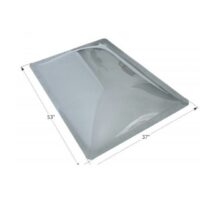 Icon RV Skylight Clear Rectangular 49x33 Opening, 4.5-inch Dome