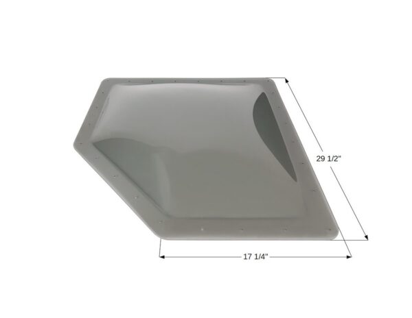 Icon RV Skylight Smoke Neo-Angle 25.25x14.5 Opening, 4-inch Dome