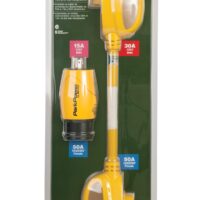Marinco 30 to 50 Amp Twist-Lock RV Power Cord Adapter, Yellow