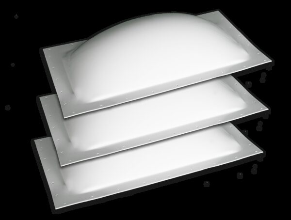 Specialty Recreation Skylights, Set of 3, 14 x 22 Inch, White, 5 Inch Domes