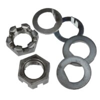 AP Products Slotted Spindle Nuts, Set of 2 with Washers