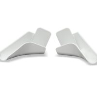 B&B Molders Drip Rail Gutter Spout, White, 1-3/8 Inch, Set of 4