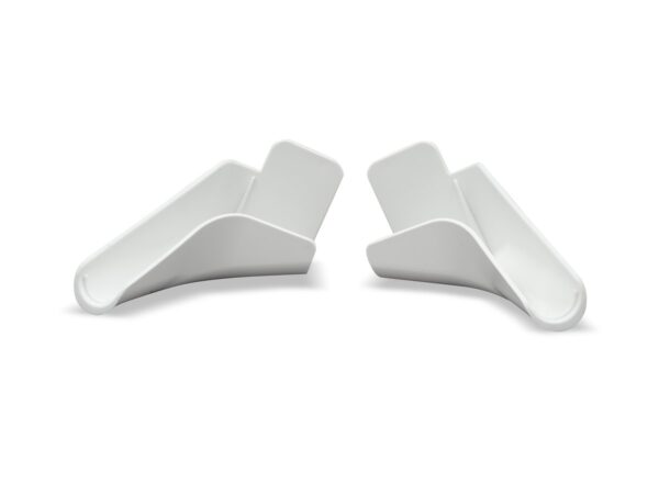 B&B Molders Drip Rail Gutter Spout, White, 1-3/8 Inch, Set of 4