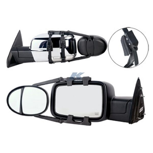 K-Source Add-On Towing Mirrors, Oval, 5.125 x 7.75 inches, Set of 2