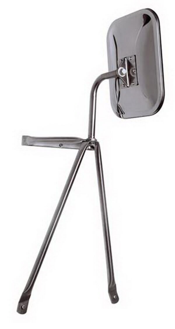 CIPA Swing-Away Towing Mirror, 7.5 x 10.5 inches, Chrome Plated Stainless