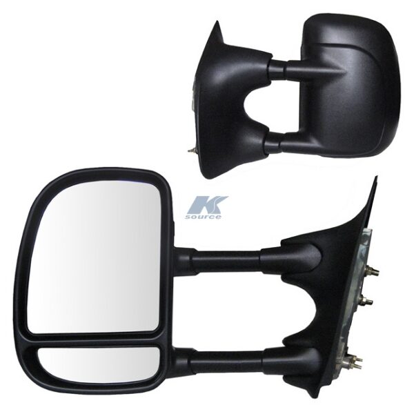 K-Source Manual Towing Mirror Pair, 3-1/2 in Extension, 21-1/2 in Extended Width