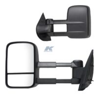 K-Source Manual Extendable Towing Mirror Pair, 4 in Extension, 22-1/2 in Extended Width