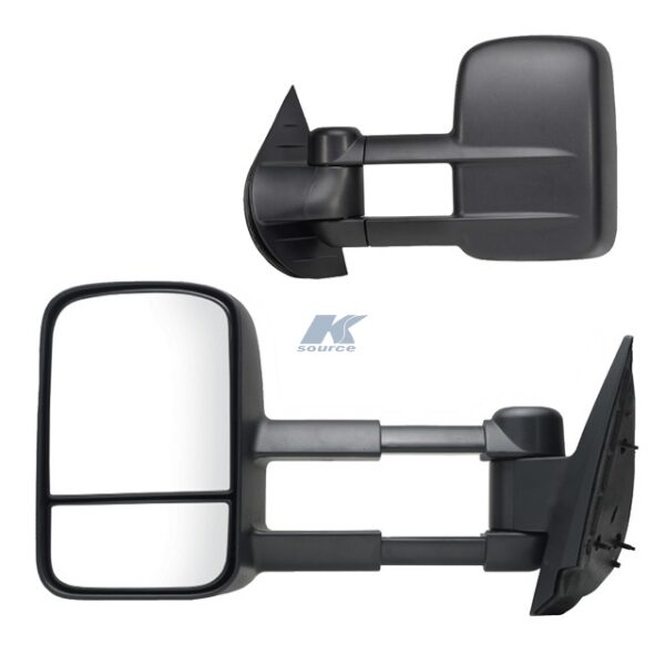 K-Source Manual Extendable Towing Mirror Pair, 4 in Extension, 22-1/2 in Extended Width