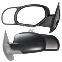 K-Source Add-On Towing Mirror Pair, 4-3/4 x 5-1/2 in, Manual, Black