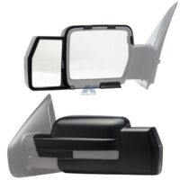 K-Source Add-On Towing Mirror Pair, 4-1/8 x 6 in, Manual, Black