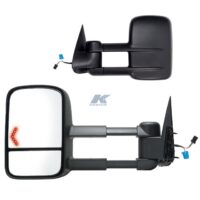 K-Source Extendable Towing Mirror Set, Electric Heated, 22 Inch Extended Width
