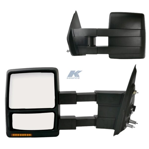 K-Source Towing Mirrors, 8 x 9-1/4 Inch, Electric, Heated, Power Fold, Pair