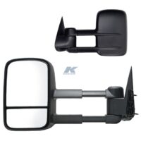 K-Source Manual Folding Tow Mirror Set, 6-7/8 by 11 Inch Glass, 22 Inch Extended