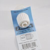 Elkhart Supply 1/2 Inch Compression to 3/8 Inch Female Thread Adapter, White