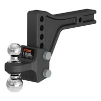 CURT Dual Ball Hitch Mount, 2 Inch Receiver, 15,000 lb GTW