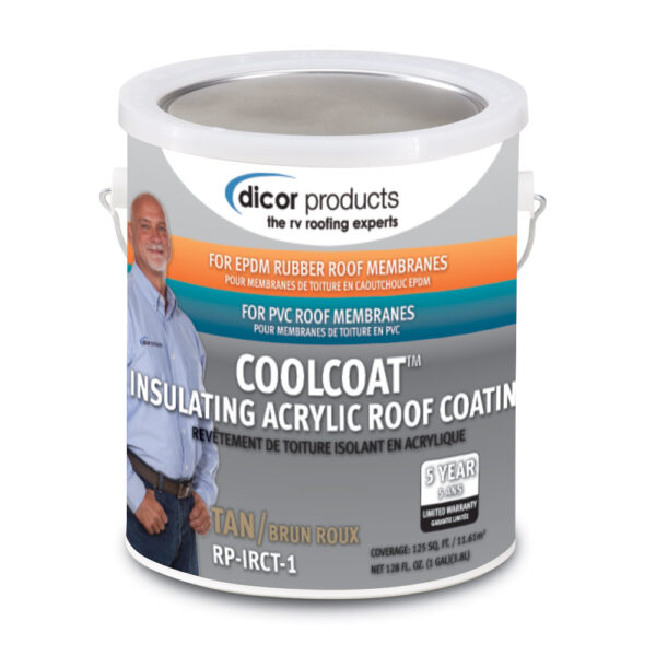 Dicor Cool Coat Roof Coating, Tan, 1 Gallon