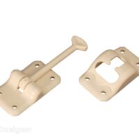 RV Designer Plastic T-Style Door Holder, 3.5 Inch, Colonial White