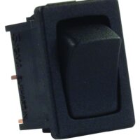 JR Products Momentary Switch, On-Off, 13 Amp, Black