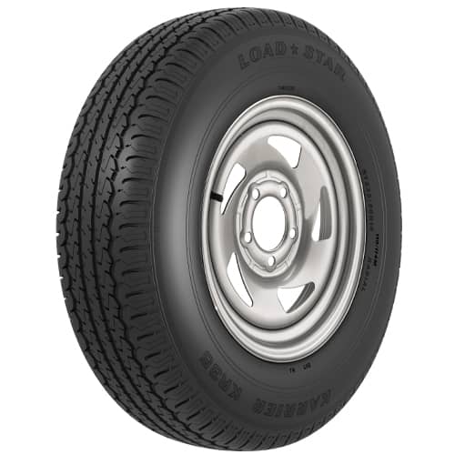 Americana ST-175-80-13 Tire/Wheel Assembly, Bias Ply, Galvanized, 13 in
