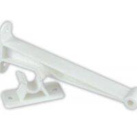 JR Products 5.5 Inch C-Clip Door Catch, Polar White