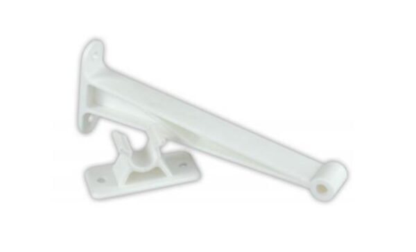 JR Products 5.5 Inch C-Clip Door Catch, Polar White