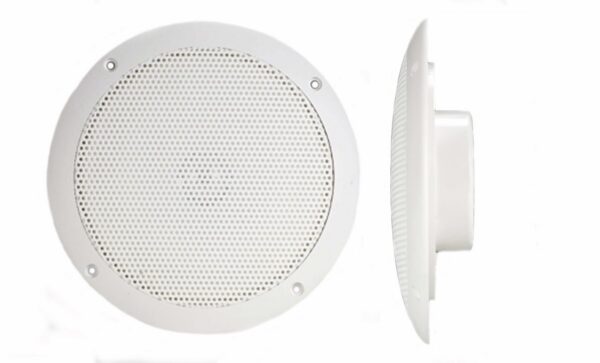 PQN Audio Ultra-Slim Waterproof Speaker 6 Inch, White, Set of 2