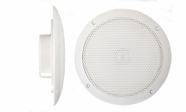 PQN Audio Ultra-Slim Waterproof Speaker 5 Inch, White, Set of 2