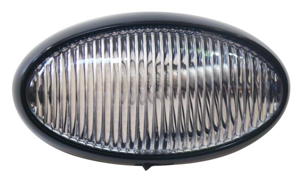 Valterra Compact Oval Porch Light, 6 Inch, Incandescent, Black with Switch