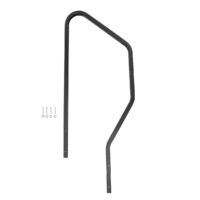 MORryde StepAbove Handrail, 44-3/8", Aluminum, Black
